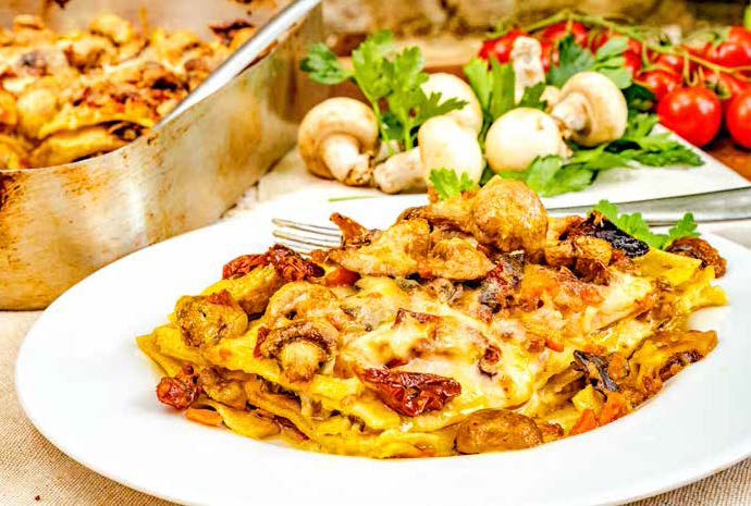 Lasagne ai Funghi e pomodorini secchi | Fattoria La Vialla